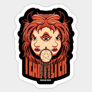 Red Head Sticker